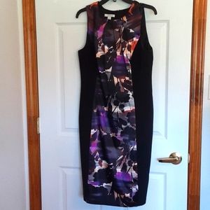 Multi Color with Black Dress